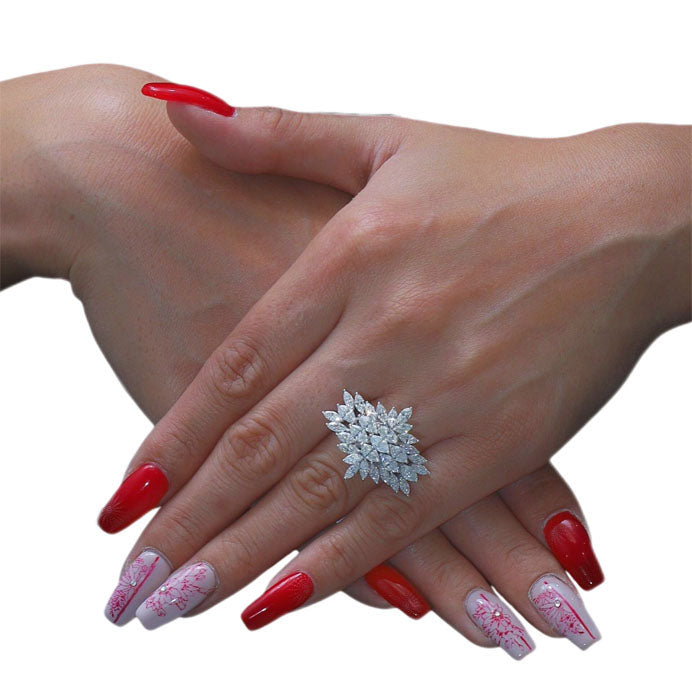 Marquise Solitaire Diamond Ring