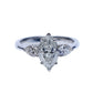 3 STONE MARQUISE DIAMOND RING