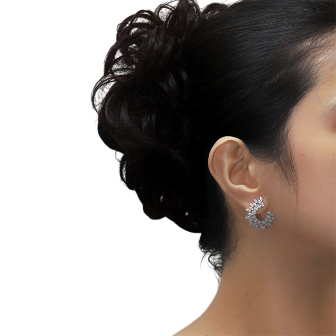 Pear and Marquise Diamond Earring