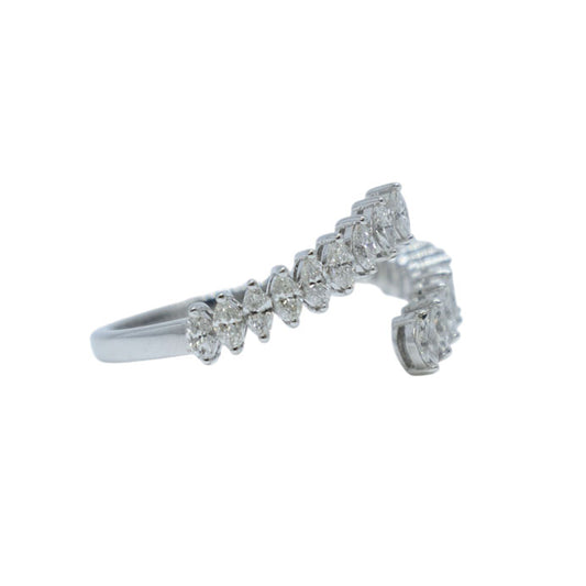Marquise Diamond Band Ring