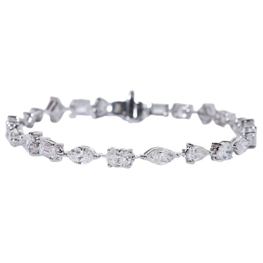 Mix-Cut Diamond Bracelet