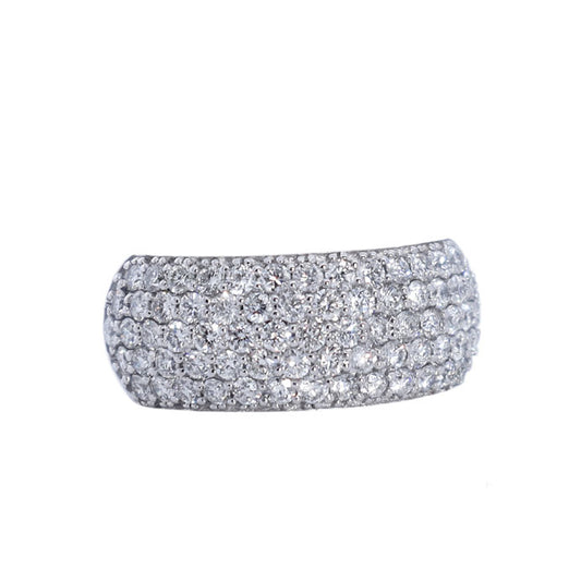 Pave Setting Diamond Band Ring