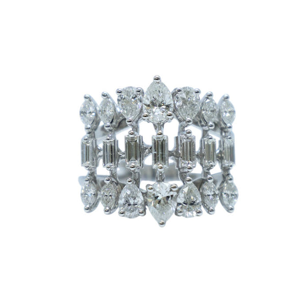 Mix Shape Solitaire Diamond Ring – abida-jewellery