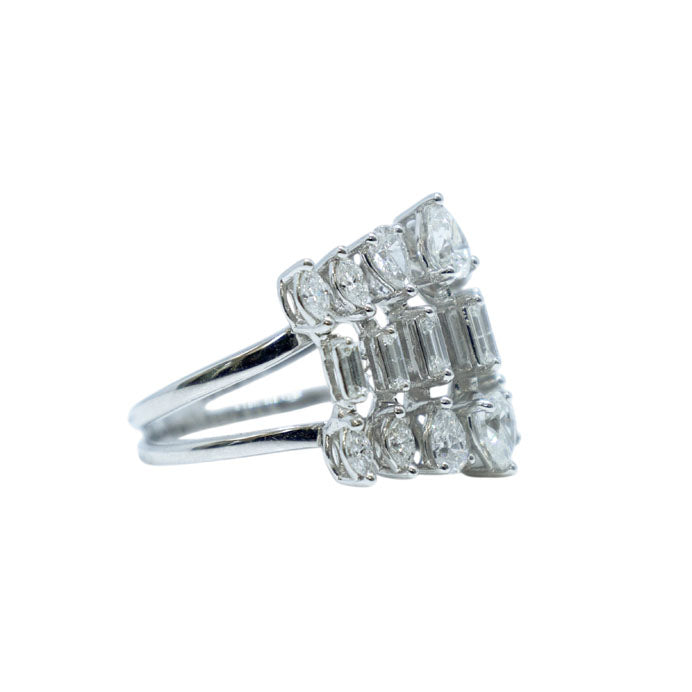 Mix Shape Solitaire Diamond Ring – abida-jewellery