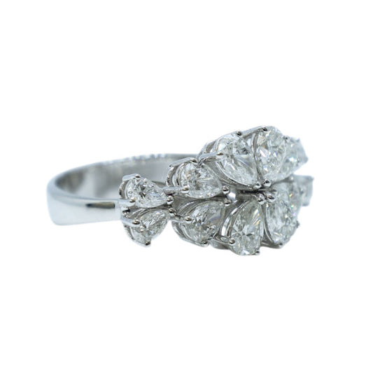 Pear Shape Solitaire Diamond Ring